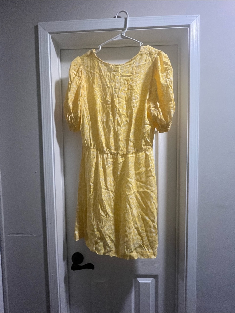 H&M yellow floral dress size M - Picture 3 of 3